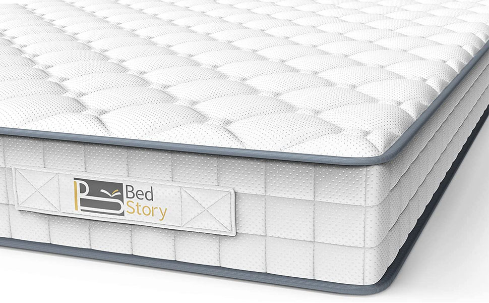 BedStory Spring Mattress, Medium Firm Fire Resistant Bed Mattress